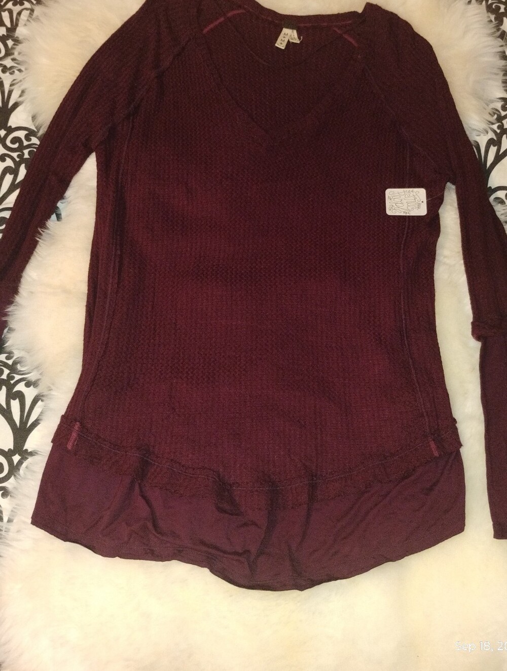 Free People Plum Knit Cardigan - Deep Wine